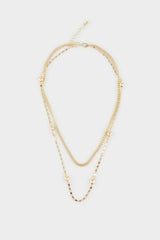 Women's 2-Piece Gold Necklace