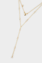 Women Heart Y Gold Necklace