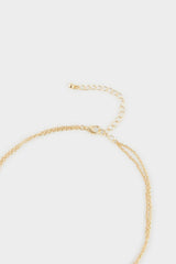 Women Heart Y Gold Necklace