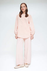 Wide Leg Linen Blend Wide Leg Trousers