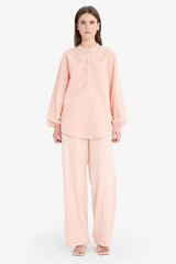 Wide Leg Linen Blend Wide Leg Trousers