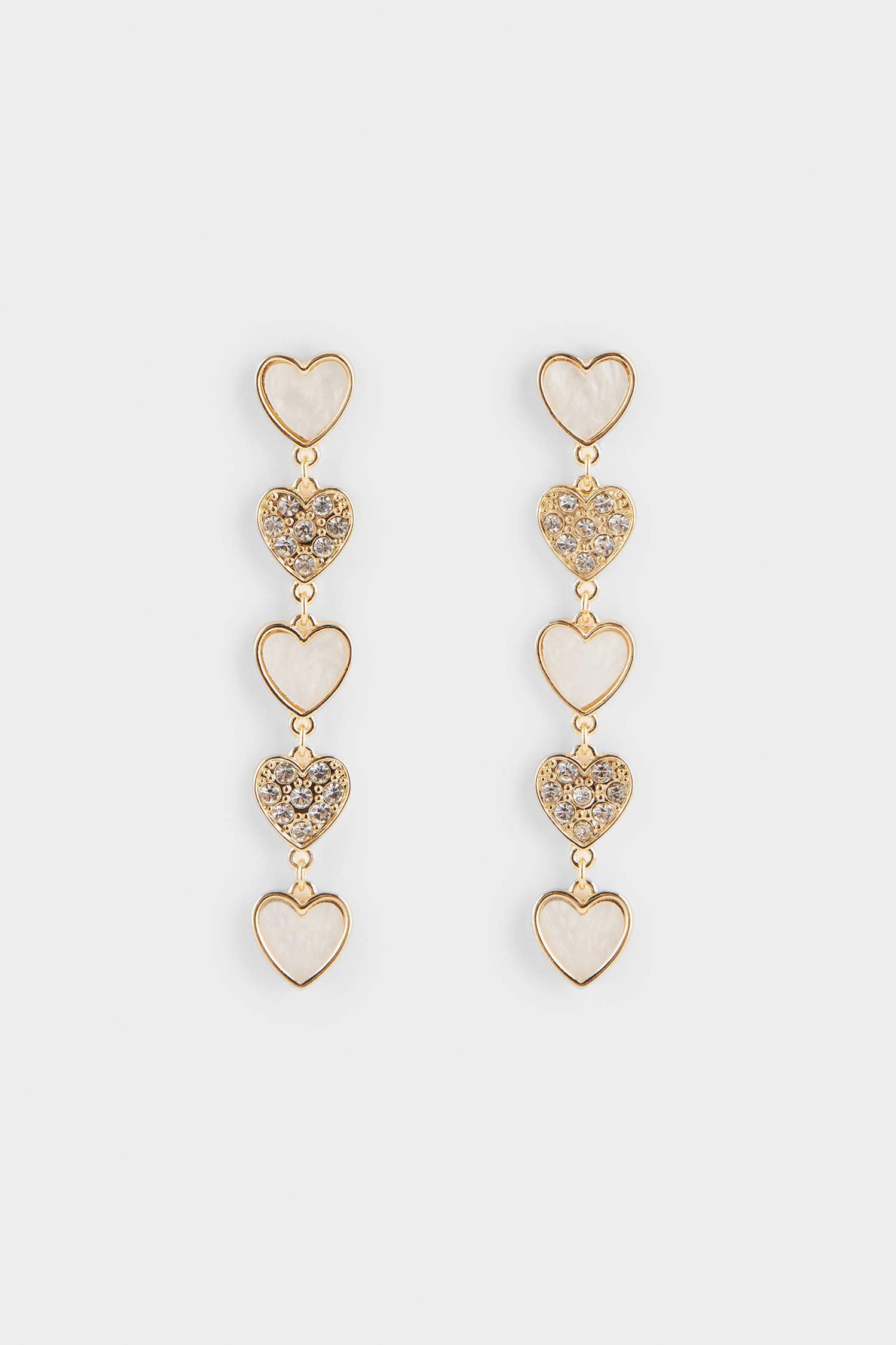 Women's Heart Gold Earrings