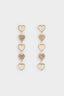 Women's Heart Gold Earrings