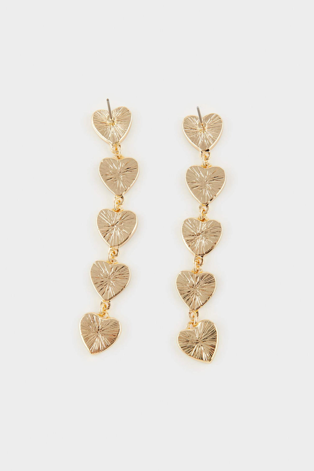 Women's Heart Gold Earrings