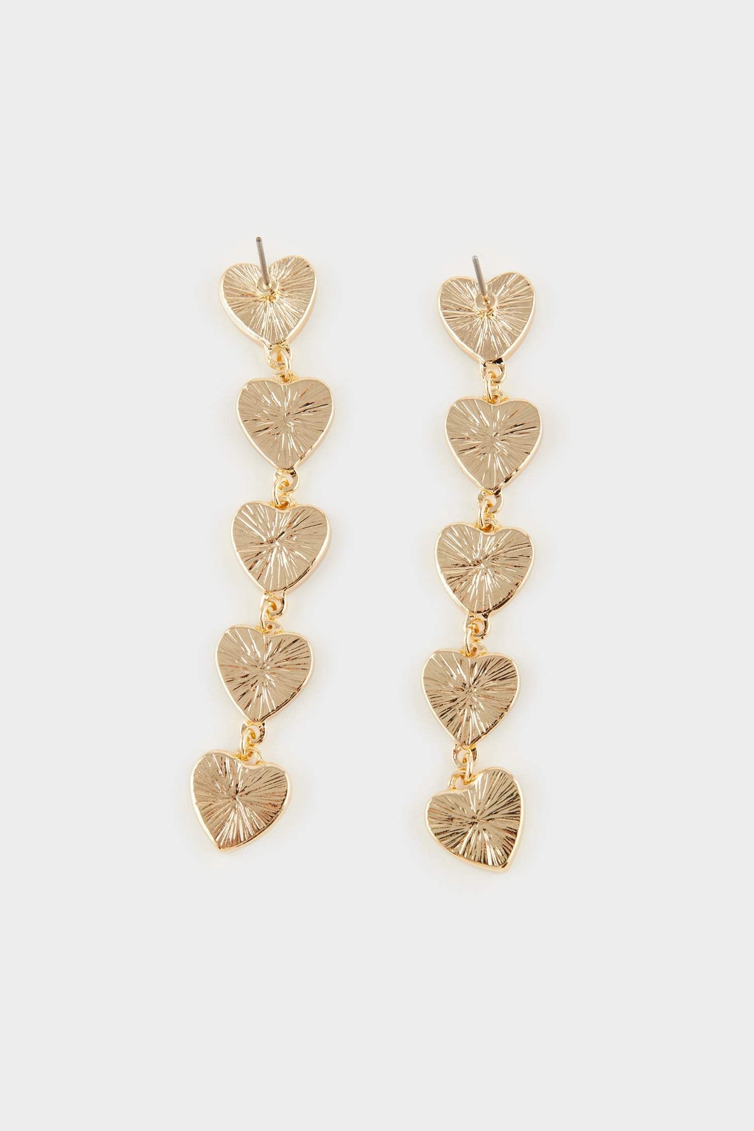 Women's Heart Gold Earrings