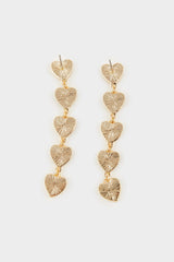 Women's Heart Gold Earrings