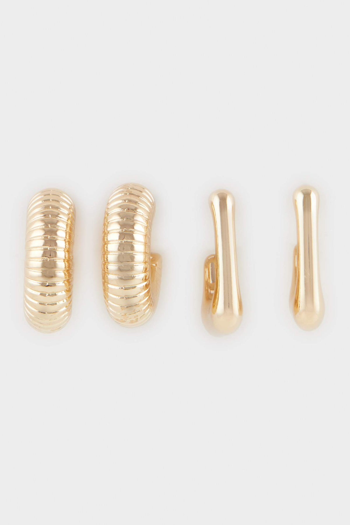 Women 2-Pack Gold Earrings