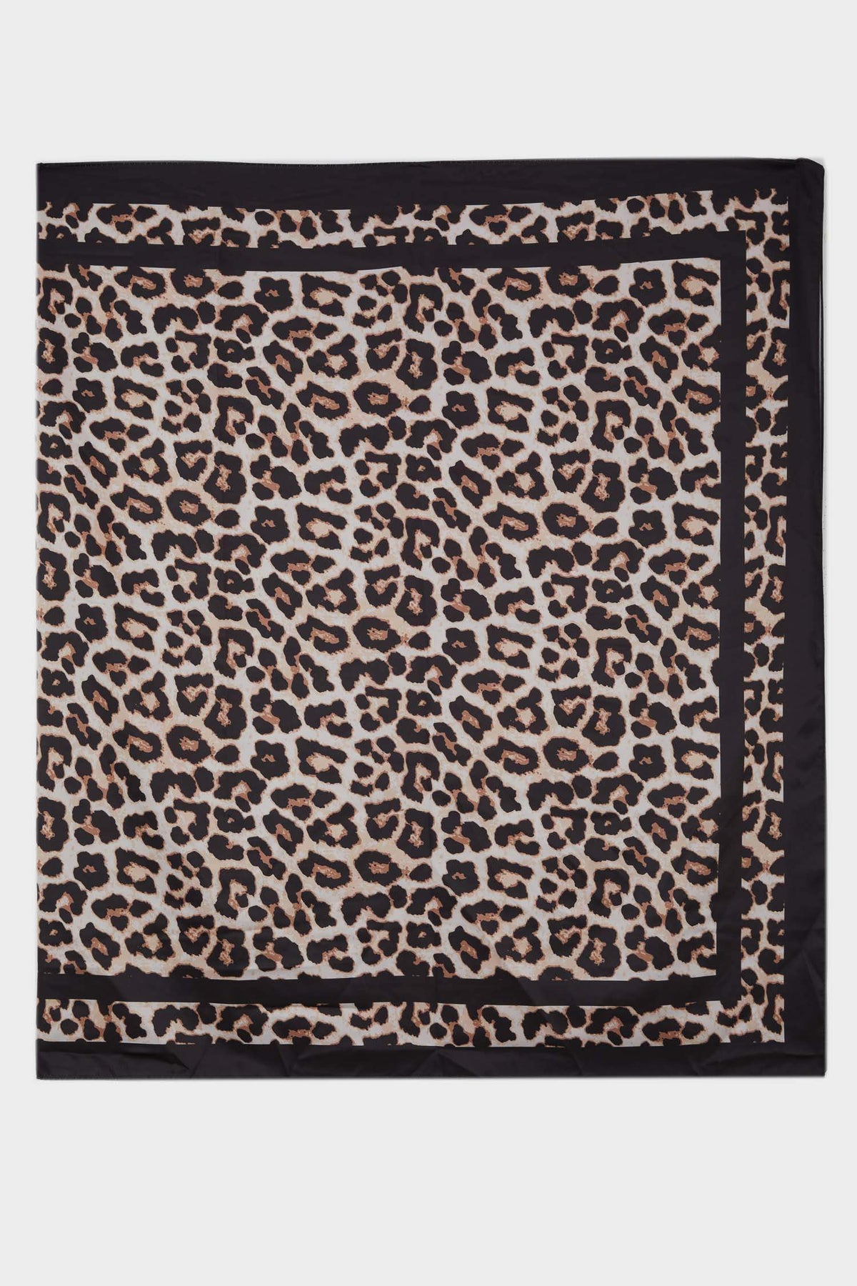 Leopard Patterned Satin Pareo