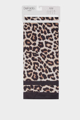 Leopard Patterned Satin Pareo