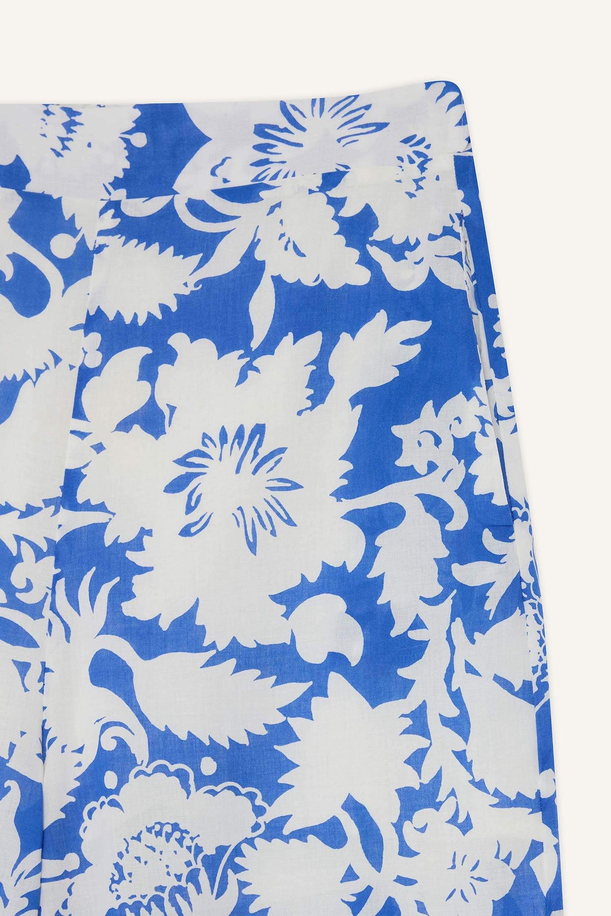 Wide Leg Double Pocket High Waist Voile Trousers