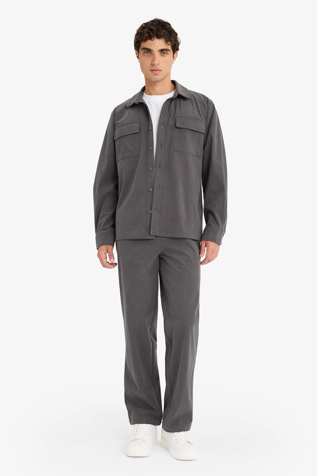 Regular Fit Corduroy Long-Sleeve Shirt