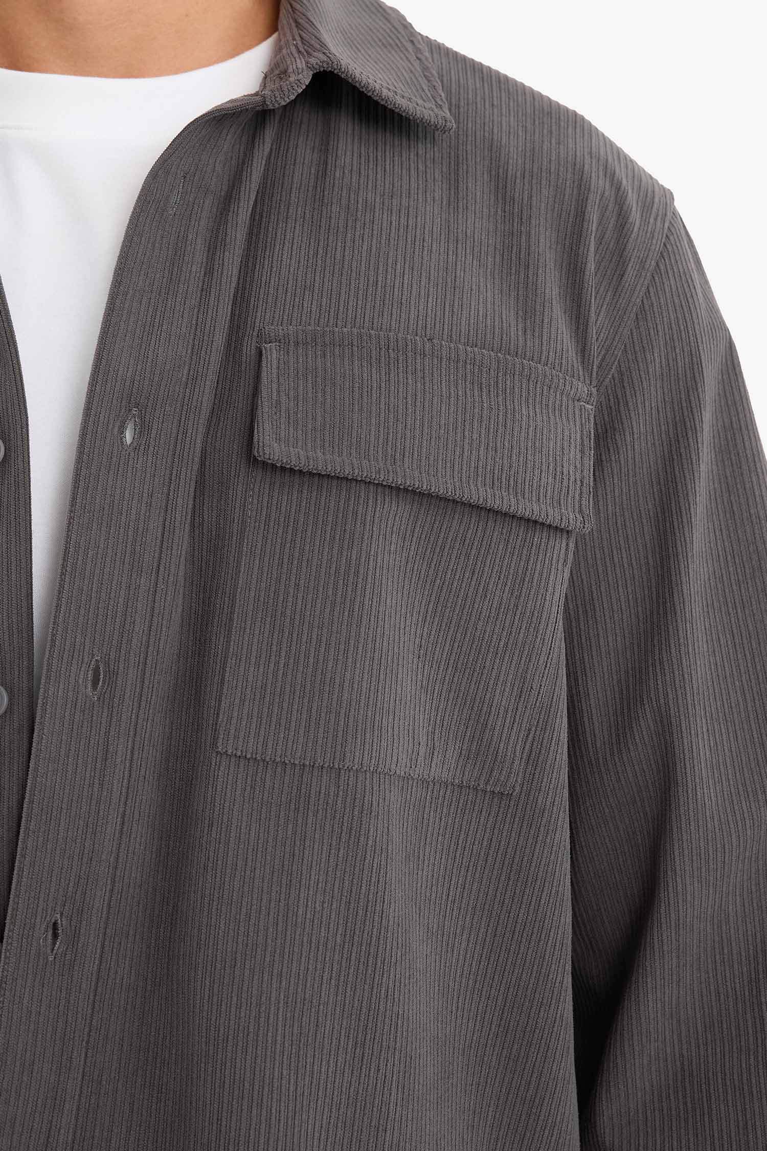 Regular Fit Corduroy Long-Sleeve Shirt