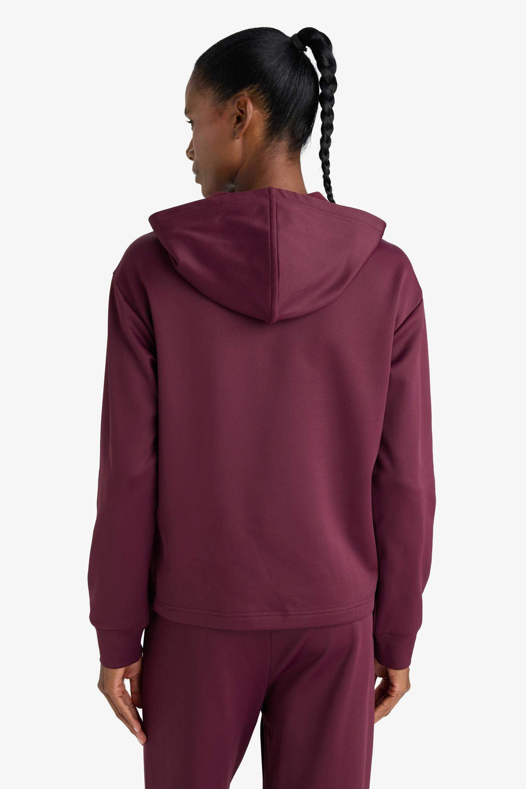 Standard Fit Hooded Printed Athletic Sweatshirt