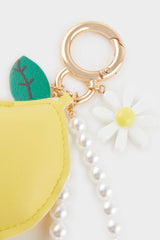 Women Lemon and Daisy Charm Keychain