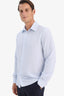 Modern fit long sleeve crinkle polo shirt