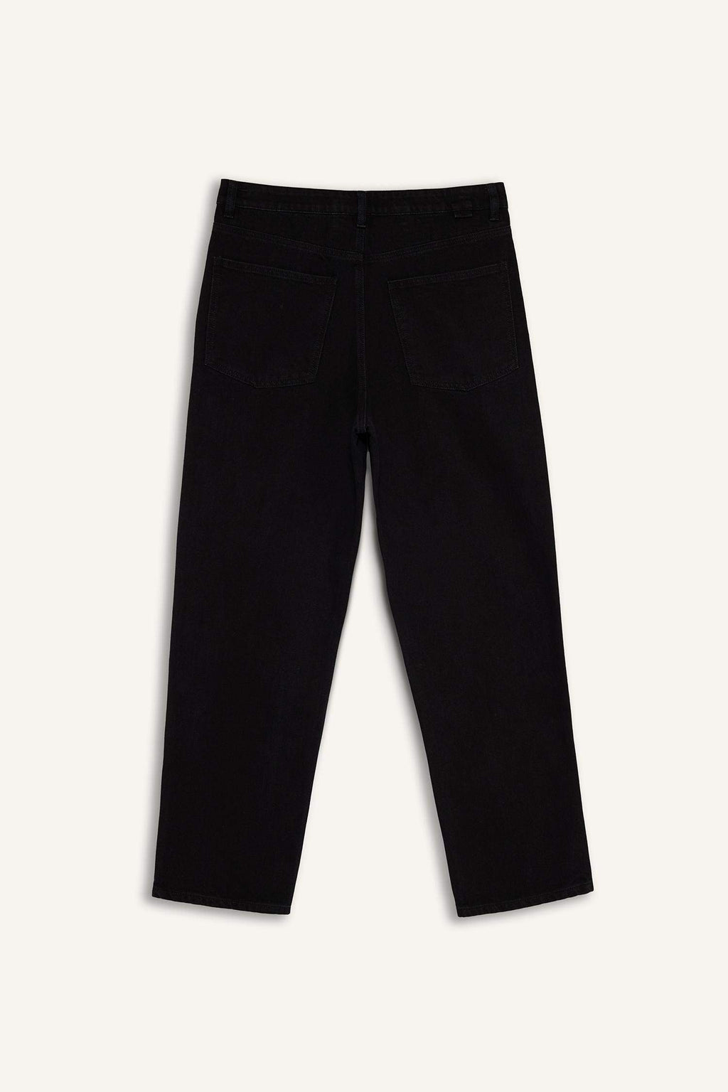 Baggy Fit Regular Hem Denim Trousers