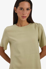 Crew Neck Basic Short Sleeve Mini Dress