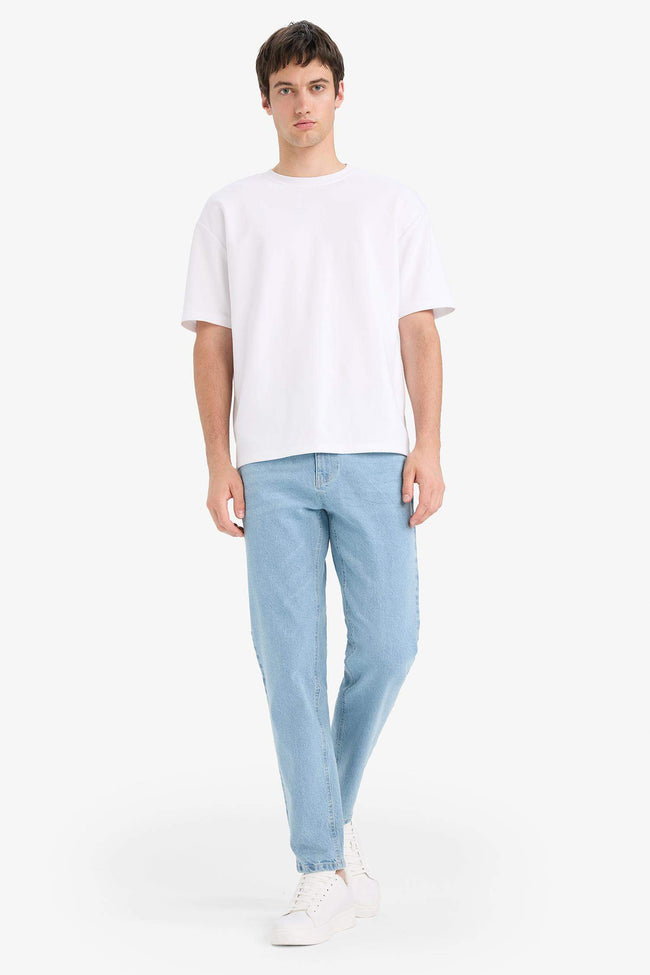 Slim Tapered Straight Leg Jeans Hover Image