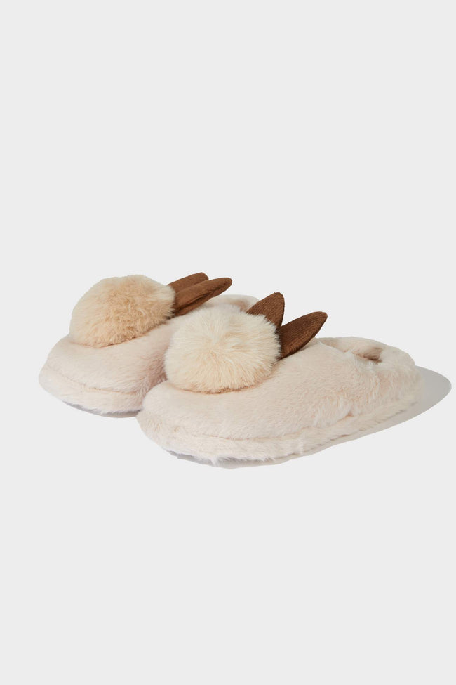 Girls Flat Sole Slippers Hover Image
