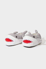 Boys Shark Themed Flat Sole Slippers
