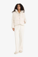 Regular Fit Hooded Zippered Puffer Jacket