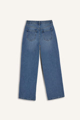 90's Wide Leg High Waist Straight Leg Jeans