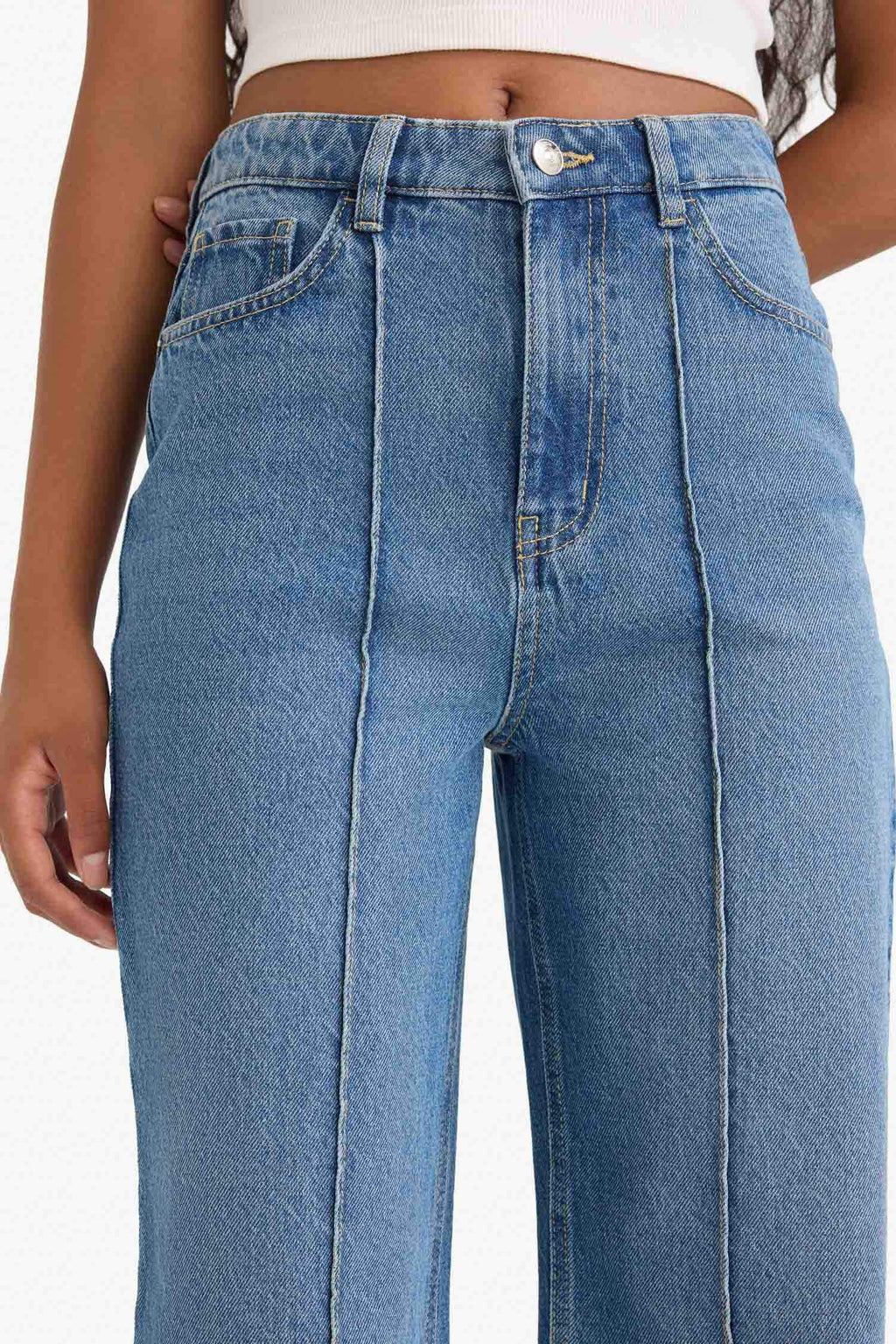 90's Wide Leg High Waist Straight Leg Jeans