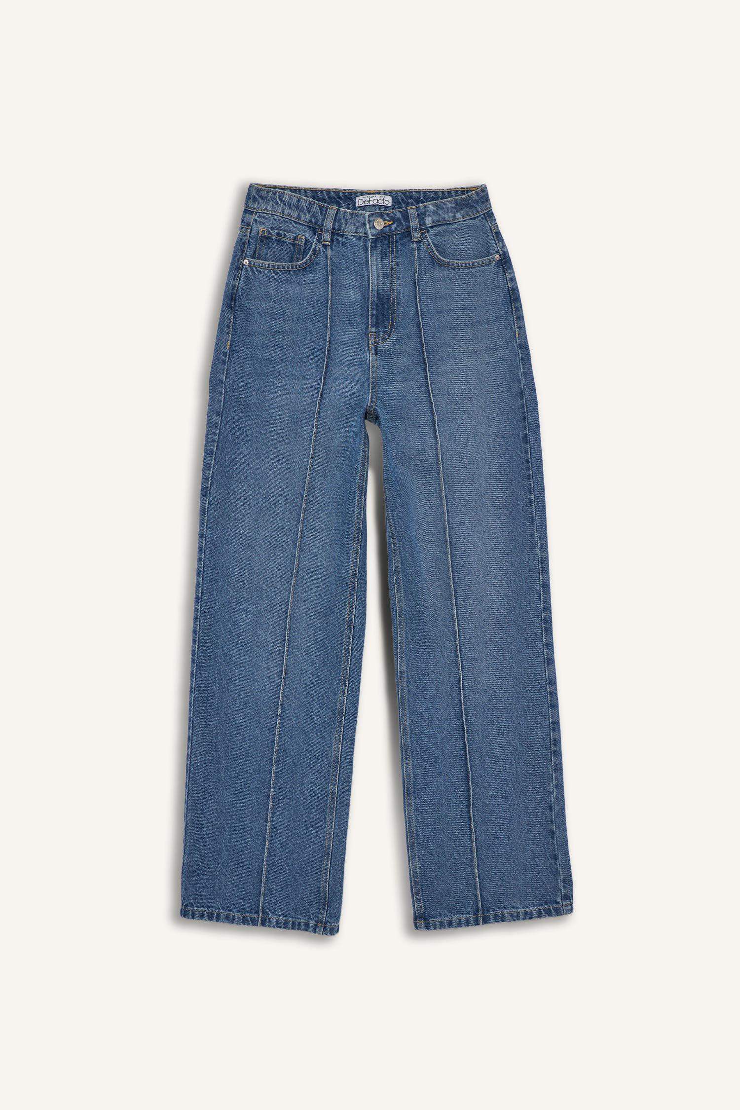 90's Wide Leg High Waist Straight Leg Jeans