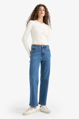 Comfort Straight High Waist Straight Leg Jeans