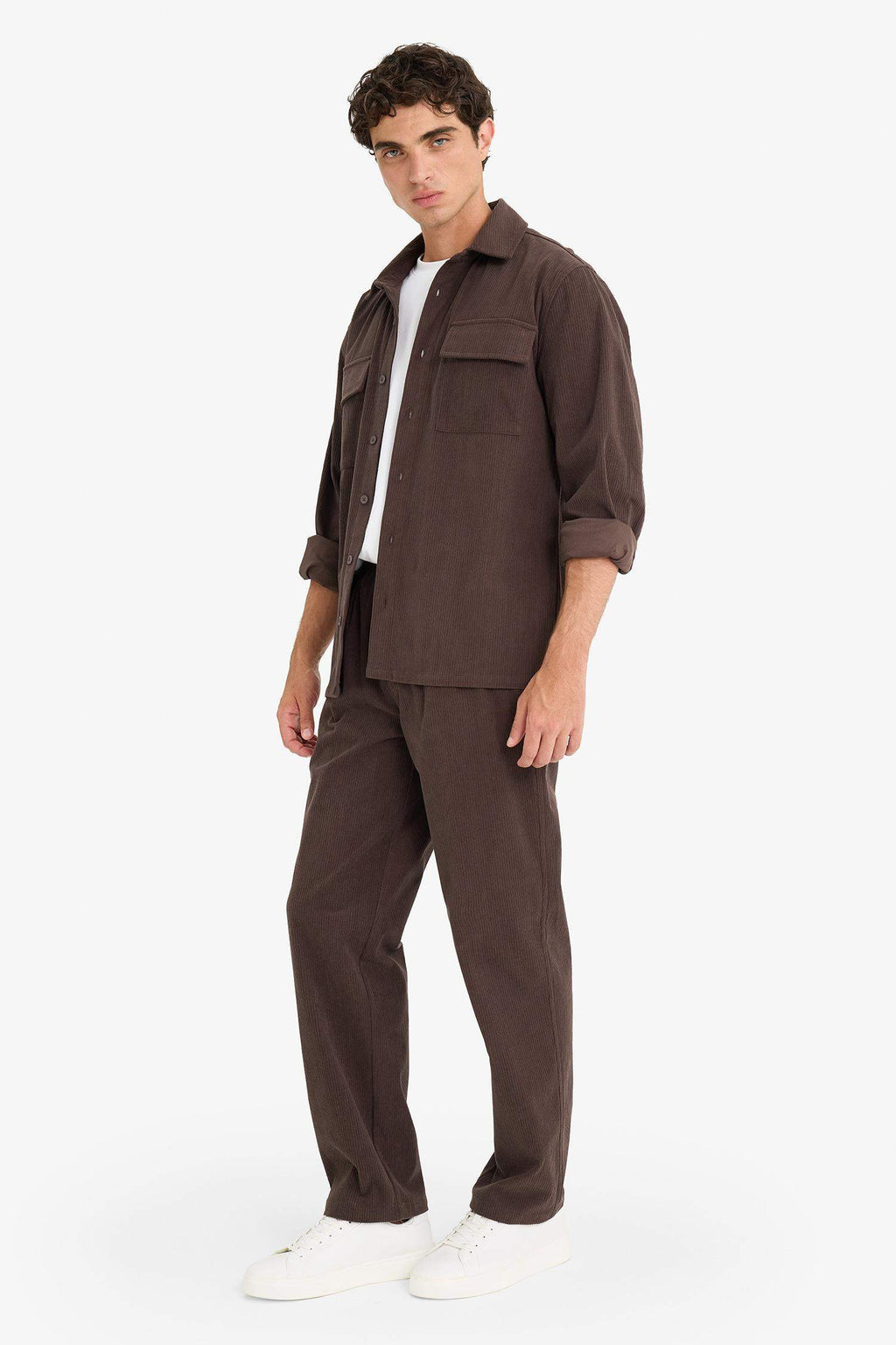 Wide Leg Corduroy Trousers
