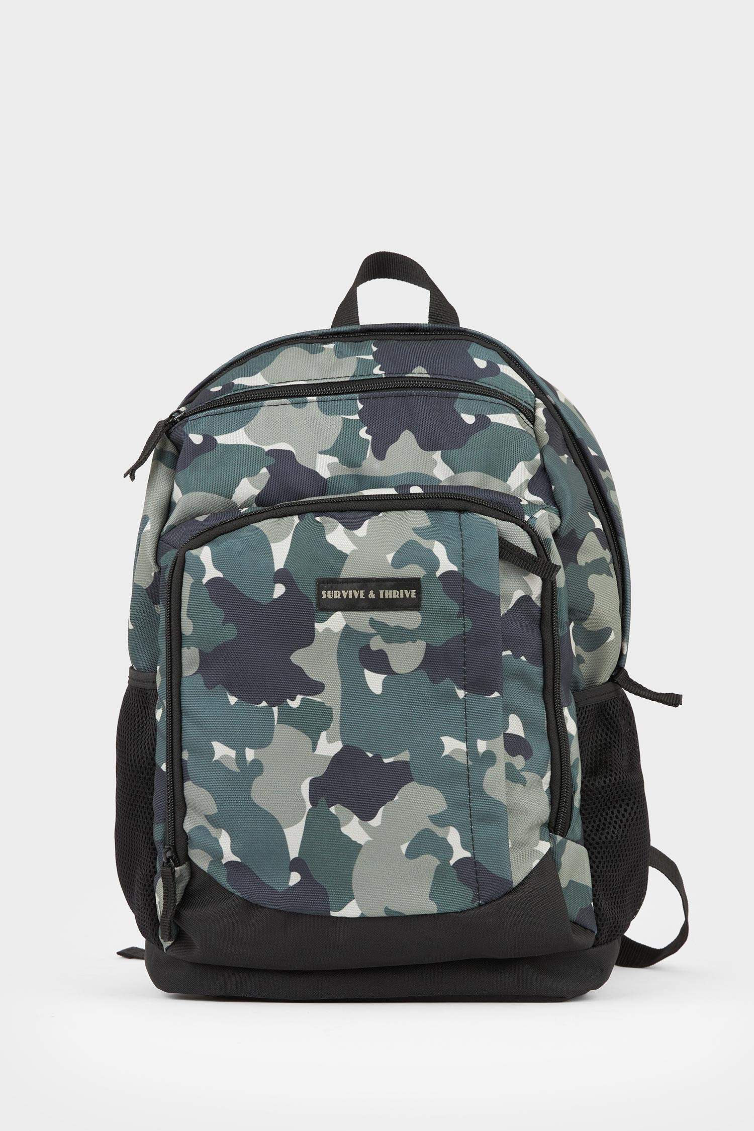Men's Camouflage Patterned Backpack