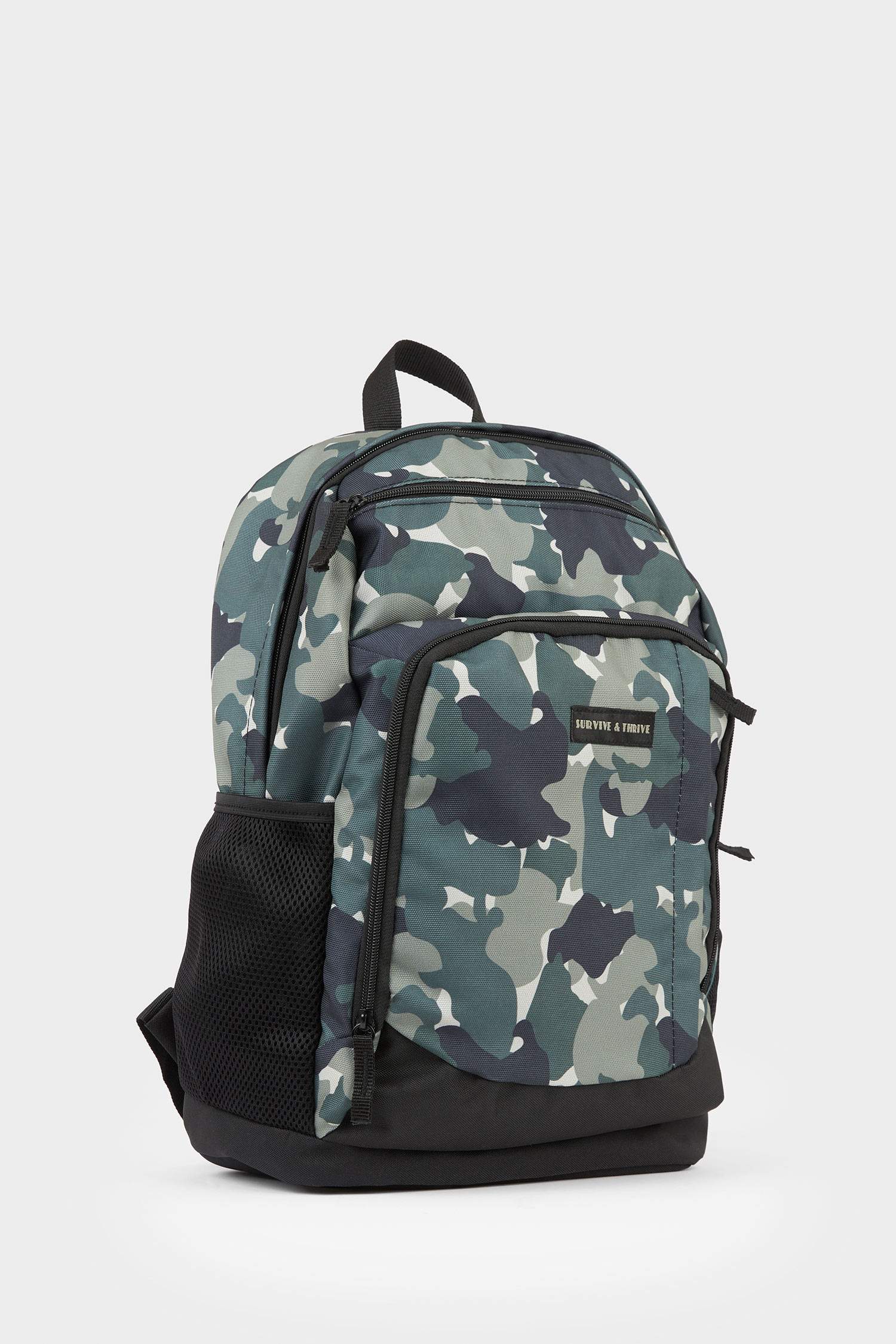 Men's Camouflage Patterned Backpack