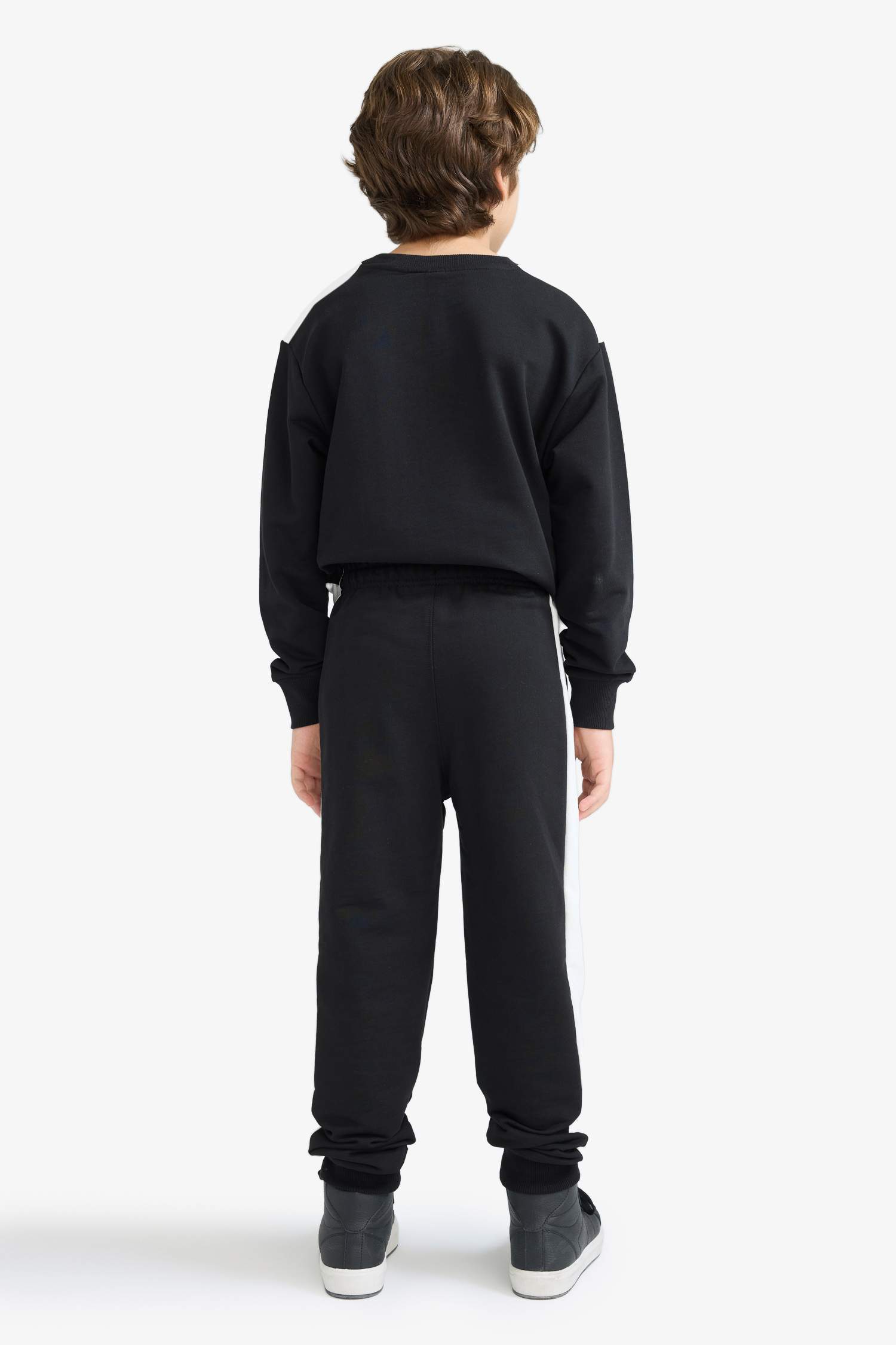 boys Elastic Waist Printed Jogger Sweatpants