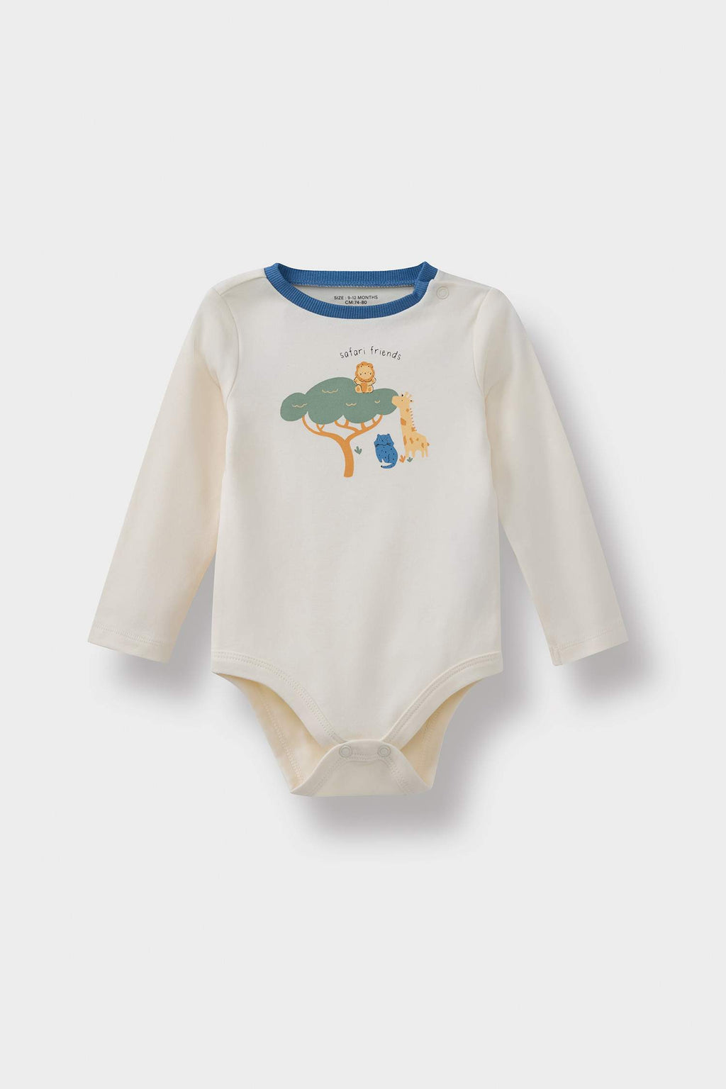 Baby Boy 2-Piece Set Safari Printed Long Sleeve T-Shirt and Sweatpants