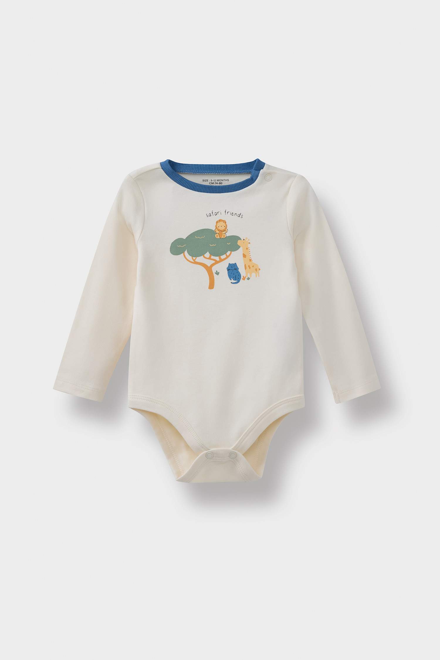 Baby Boy 2-Piece Set Safari Printed Long Sleeve T-Shirt and Sweatpants