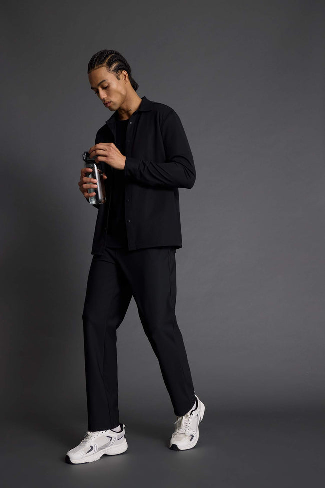 Standard Fit Standard Leg Woven Sports Pants Hover Image