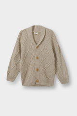 Baby Boy Buttoned Knit Cardigan