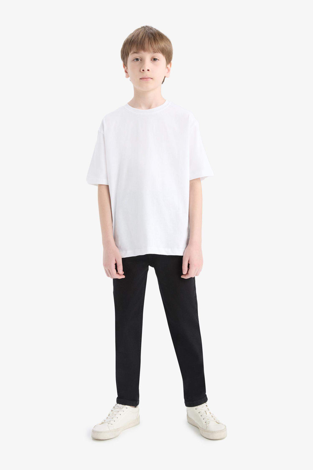 Slim Fit Straight Leg Skinny Jeans For Boys