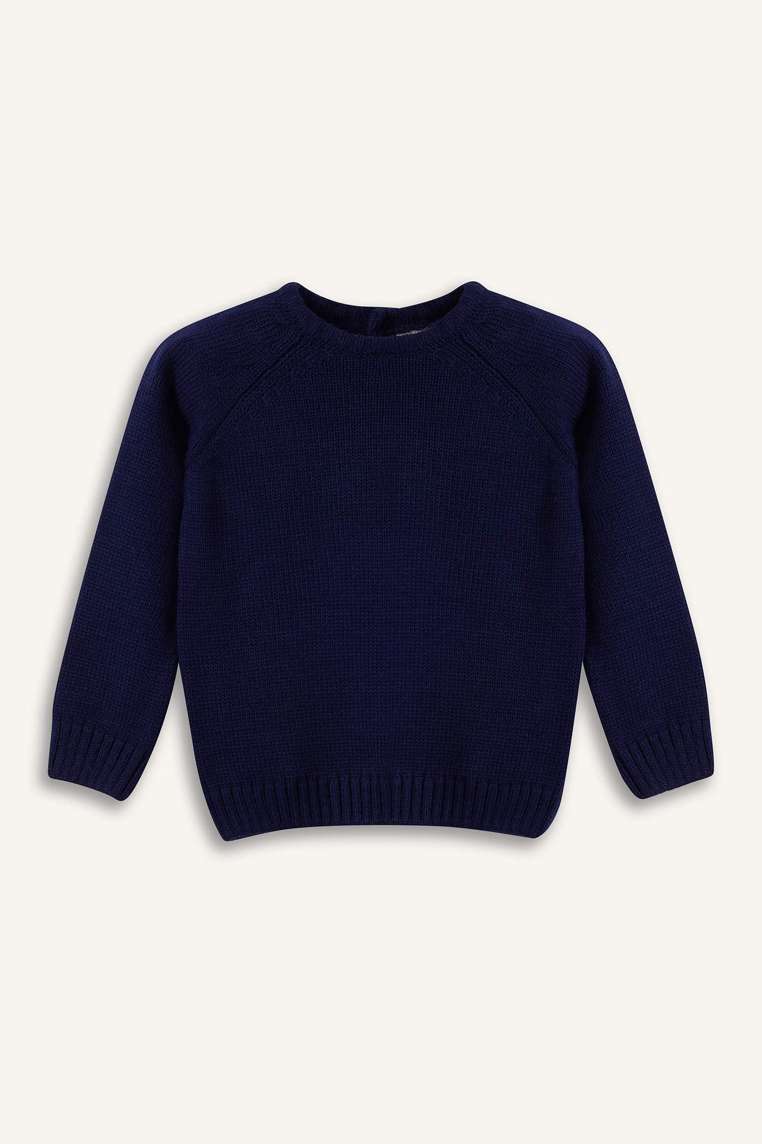Baby Boy Crew Neck Knit Sweater