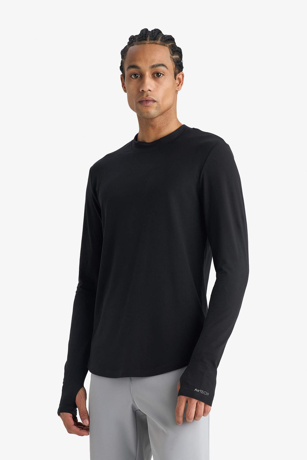 Slim Fit Slim Cut Stand Collar Sports Long Sleeve Bodysuit