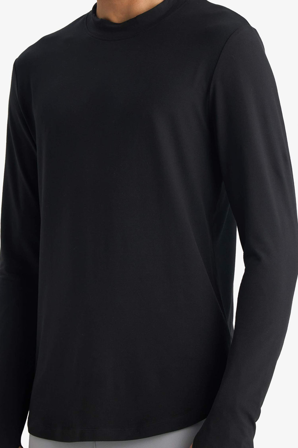 Slim Fit Slim Cut Stand Collar Sports Long Sleeve Bodysuit