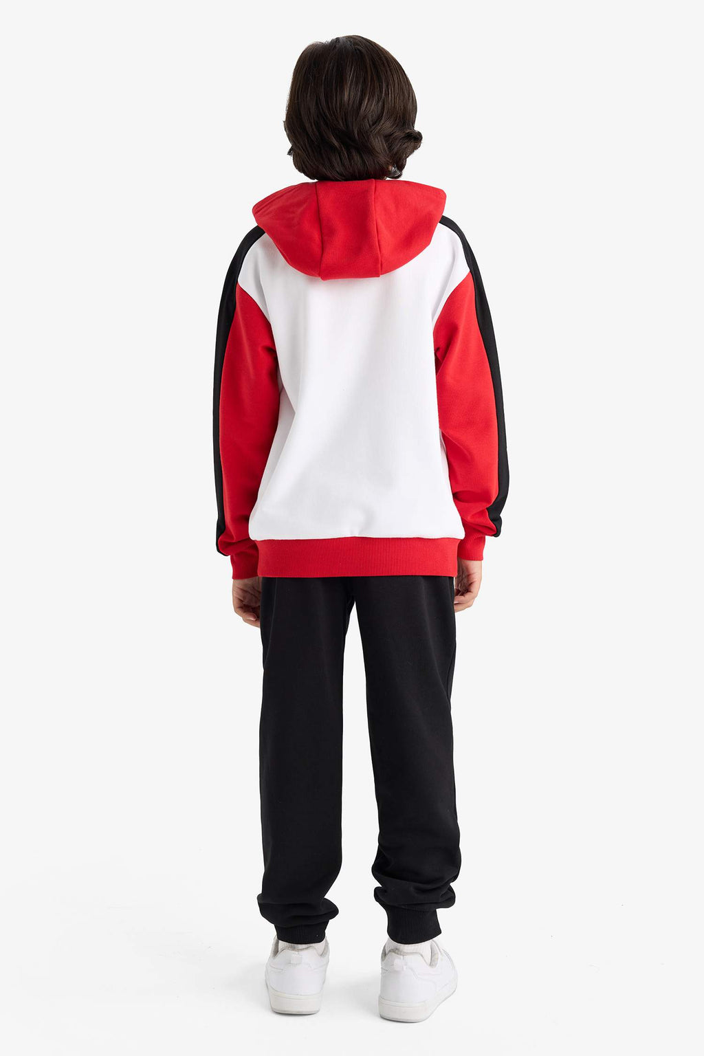 Boys 2-Piece Set Hooded Printed Sweatshirt Tracksuit Bottoms