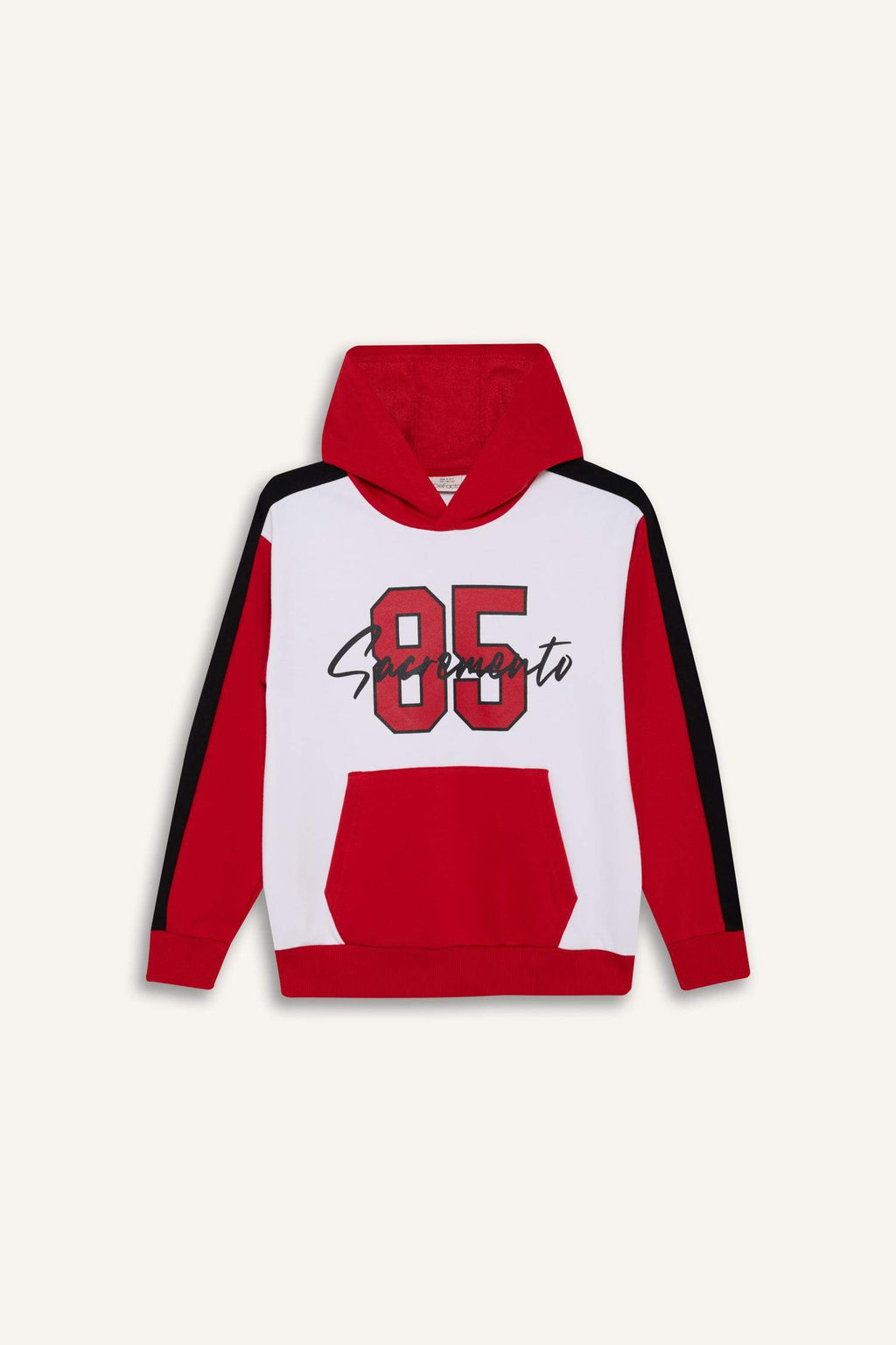 Boys 2-Piece Set Hooded Printed Sweatshirt Tracksuit Bottoms