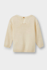 Baby Boy Crew Neck Printed Knitwear Sweater