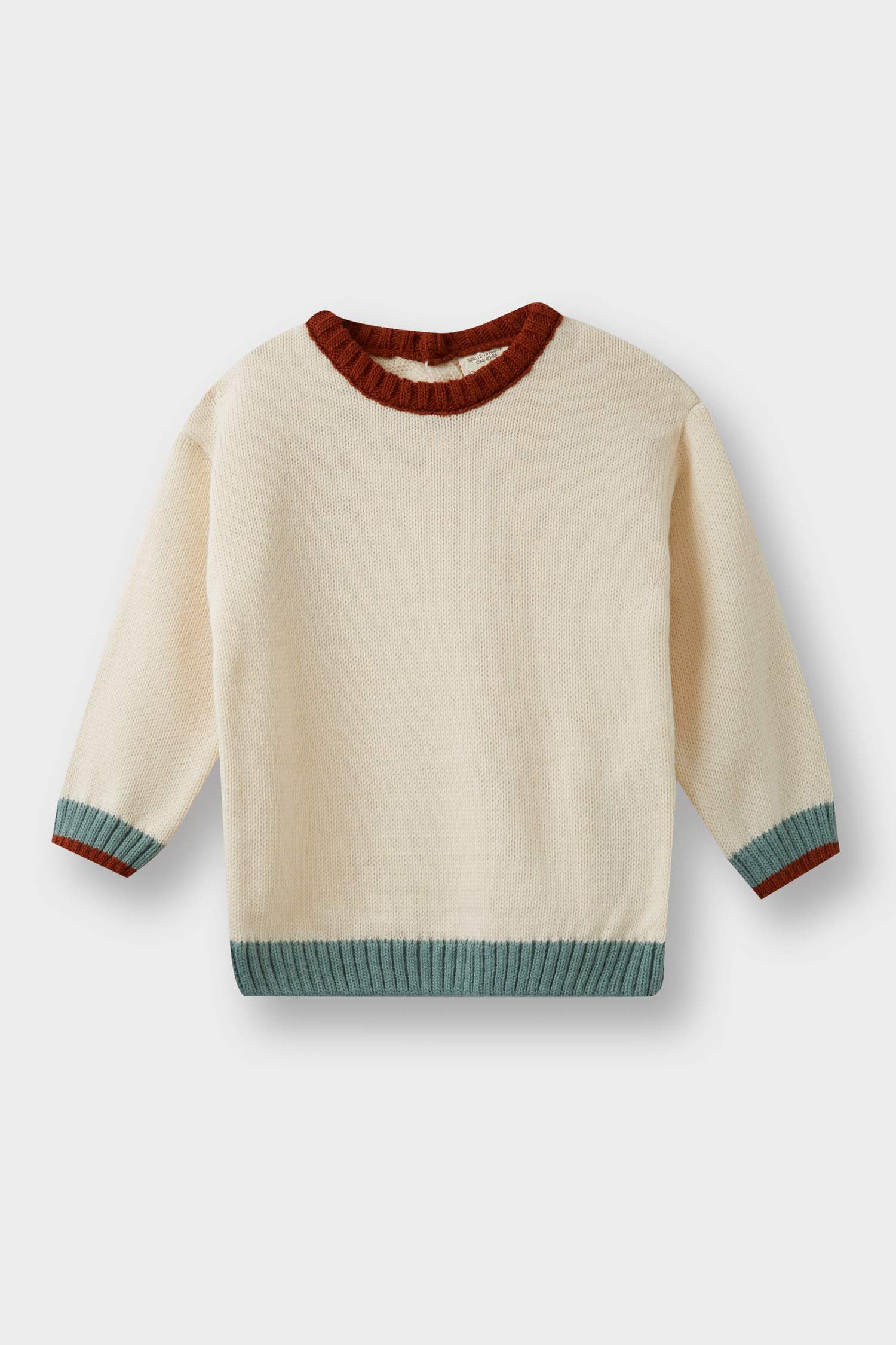 Baby Boy Crew Neck Knit Sweater