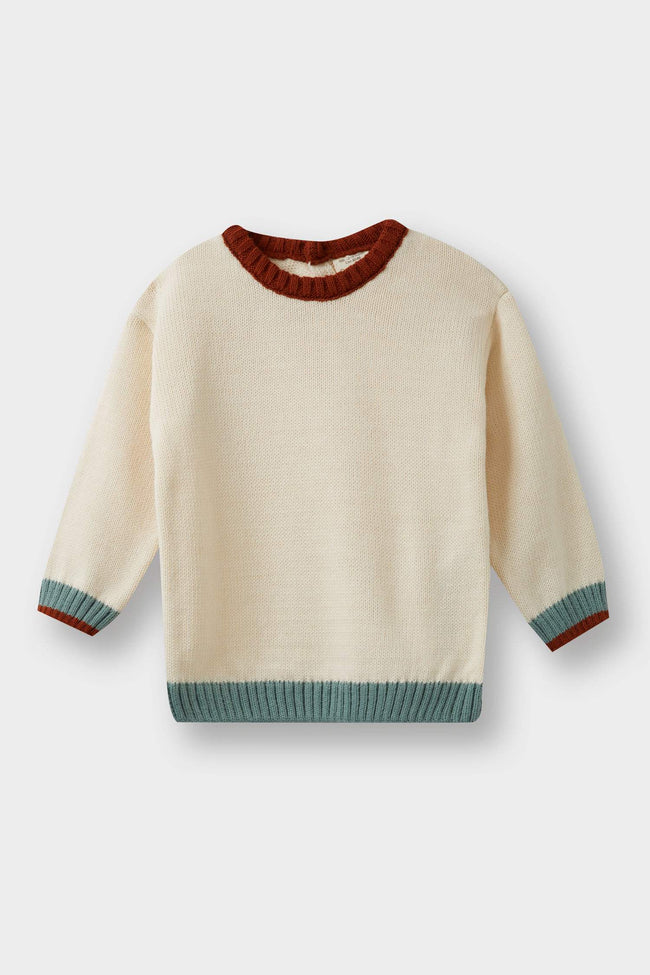 Baby Boy Crew Neck Knit Sweater Hover Image
