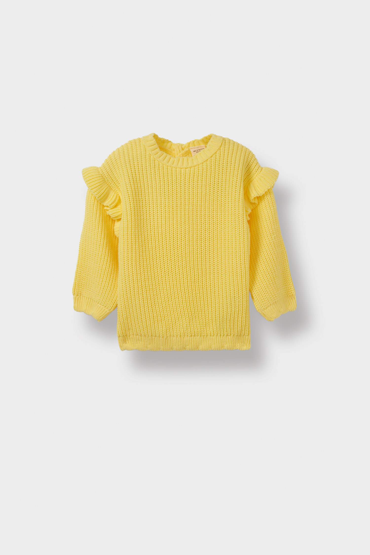 Baby Girl Crew Neck Knit Sweater