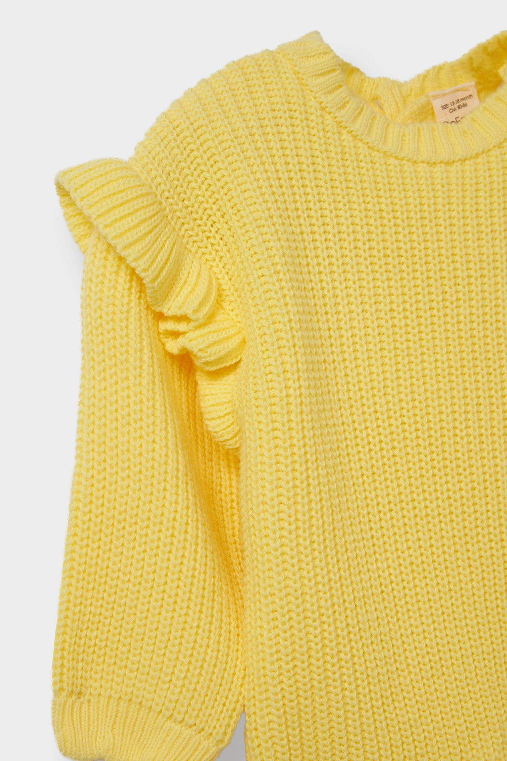 Baby Girl Crew Neck Knit Sweater