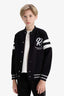 Boys School College Collar Printed Bomber Jacket