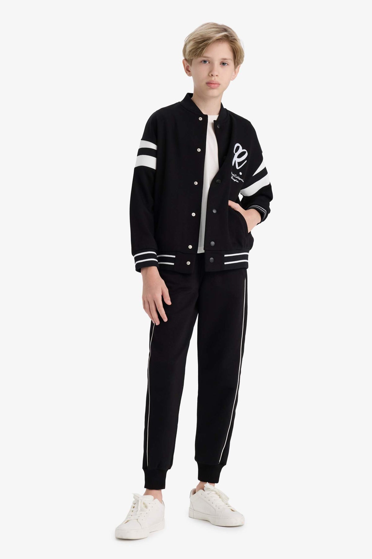 Boys Elastic Waist School Jogger Tracksuit Bottoms